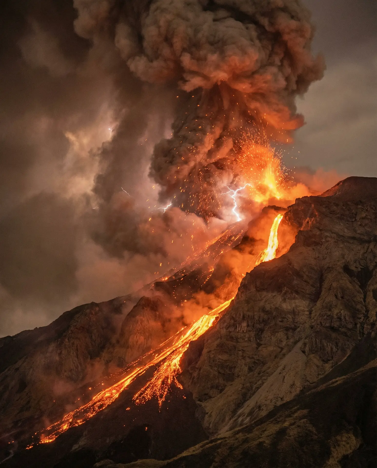 火山喷发壮观场景 - 四虎视频 自然奇观